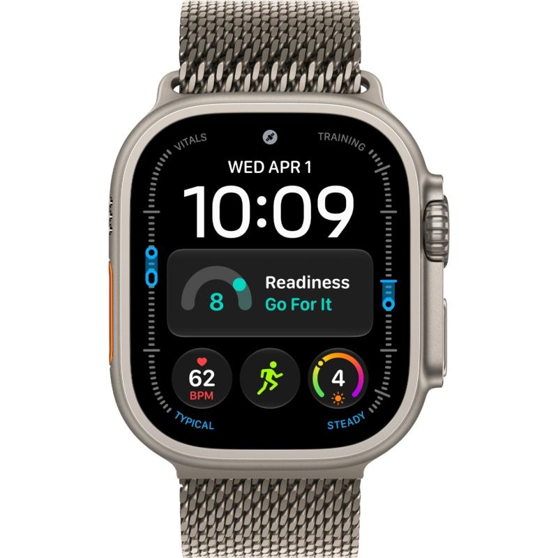 часы Apple Watch Ultra 4 (2026) 49mm Natural Titanium Case with Natural Titanium Milanese Loop
