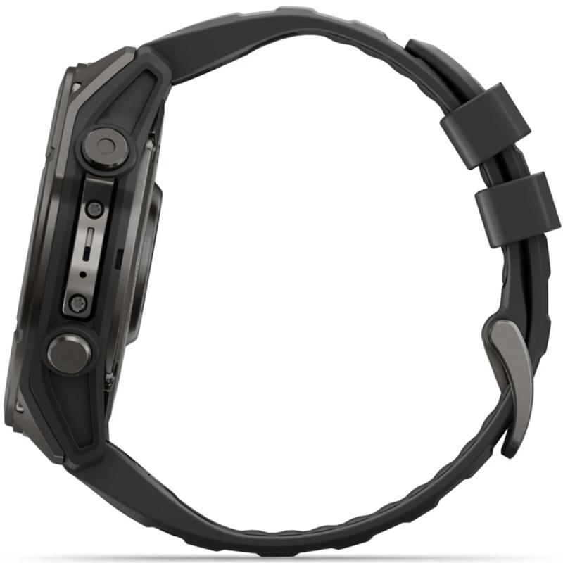 Смарт-часы Garmin Fenix 9 51 mm Amoled Carbon Gray DLC Titanium with Black Silicone Band