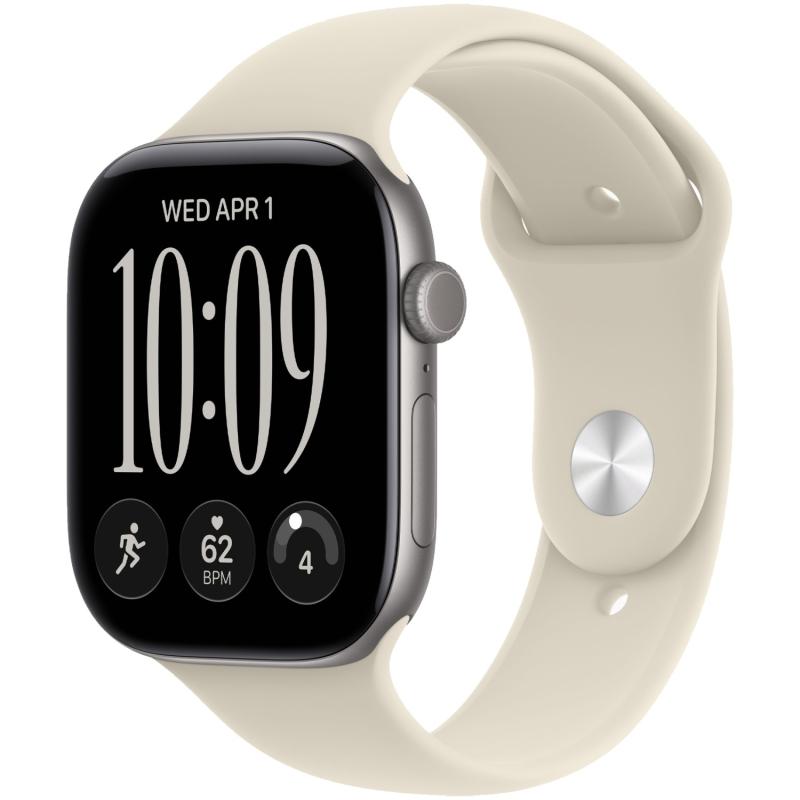 Apple Watch Series 12 46 mm Space Gray Case with Sand Sport Sport Band S/M