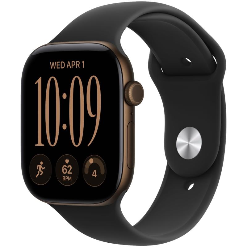 Apple Watch Series 12 42 mm Dark Bronze Case with Black Sport Band M/L