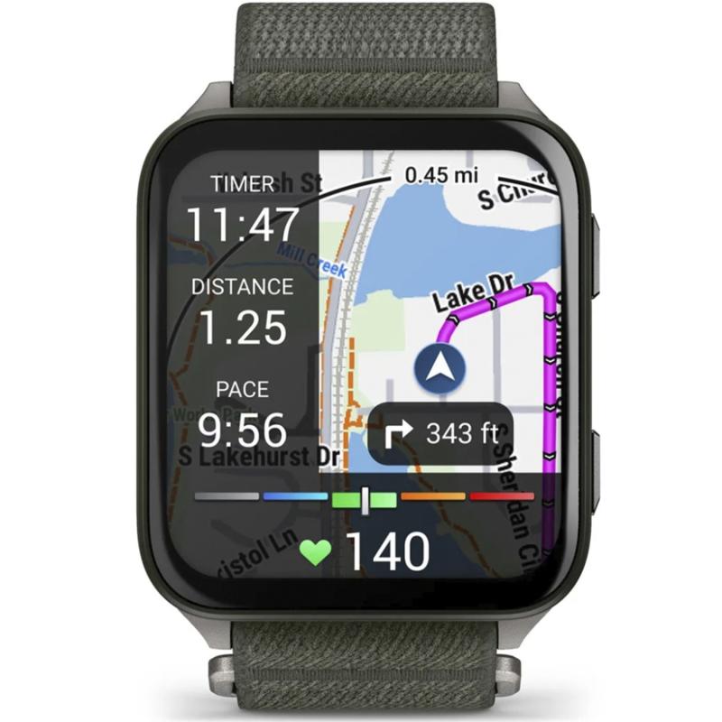 Смарт-часы Garmin Venu X1 Moss with Titanium Caseback and Moss ComfortFit Nylon Band