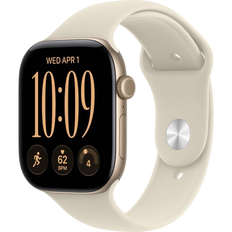 Apple Watch Series 12 42 mm Light Gold Case with Sand Sport Sport Band S/M