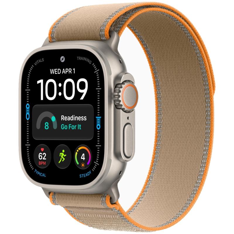 Apple Watch Ultra 4 49 mm Natural Titanium Case with Sand Trail Loop S/M