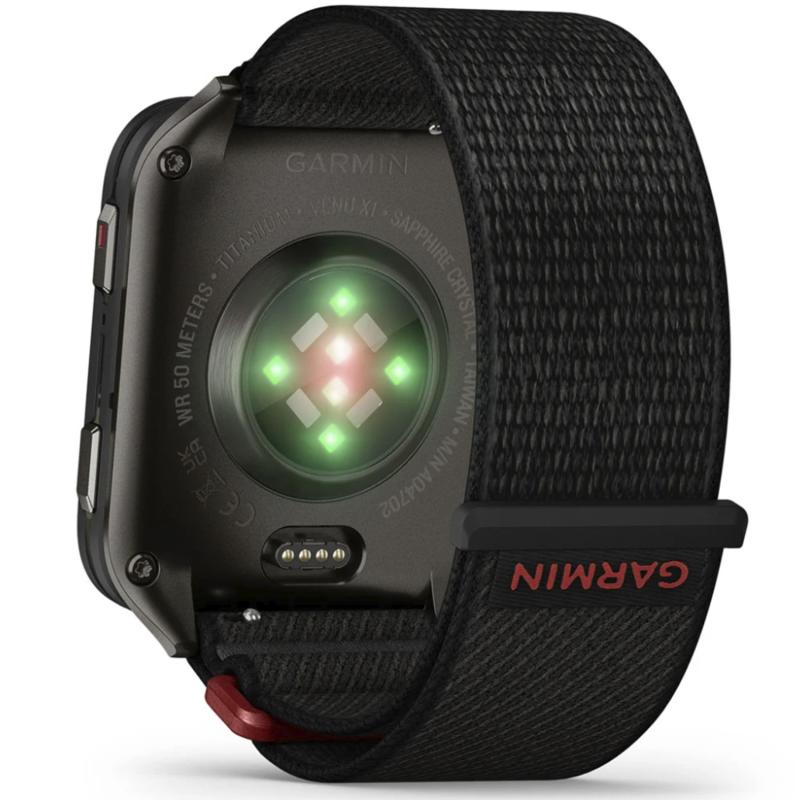 Смарт-часы Garmin Venu X1 Black with Slate Titanium Caseback and Black ComfortFit Nylon Band