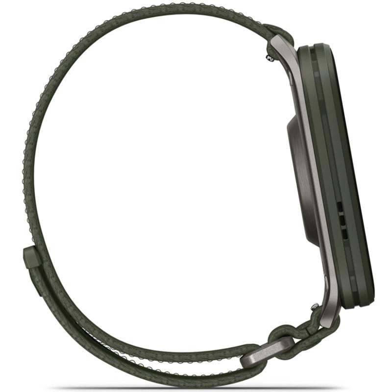 Смарт-часы Garmin Venu X1 Moss with Titanium Caseback and Moss ComfortFit Nylon Band