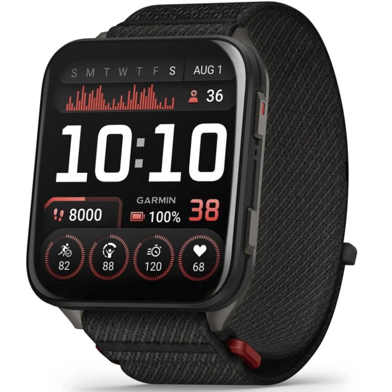Смарт-часы Garmin Venu X1 Black with Slate Titanium Caseback and Black ComfortFit Nylon Band