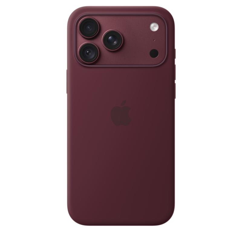 Чехол Apple Silicone Case with MagSafe для iPhone 18 Pro Burgundy
