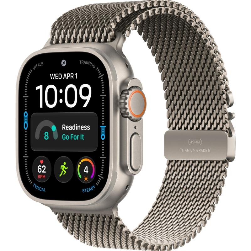 часы Apple Watch Ultra 4 (2026) 49mm Natural Titanium Case with Natural Titanium Milanese Loop