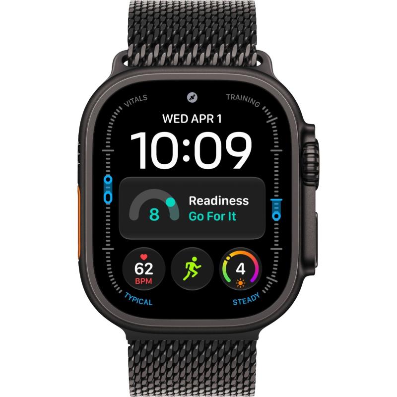 Часы Apple Watch Ultra 4 (2026) 49mm Black Titanium Case with Black Titanium Milanese Loop S, Black