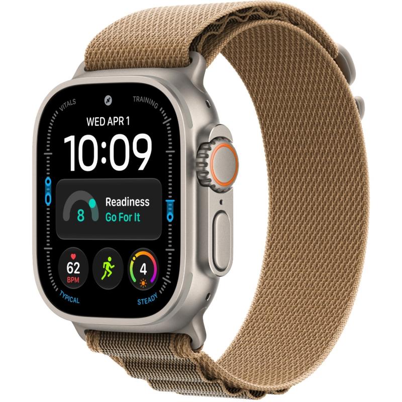 Apple Watch Ultra 4 49 mm Natural Titanium Case with Desert Alpine Loop L