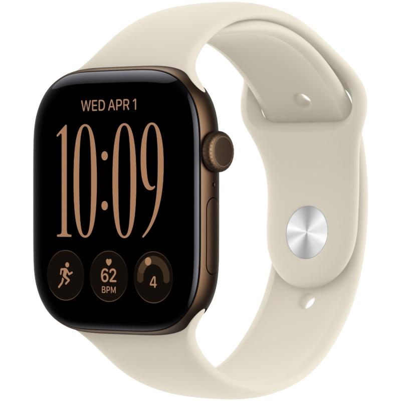 Apple Watch Series 12 42 mm Dark Bronze Case with Sand Sport Sport Band M/L
