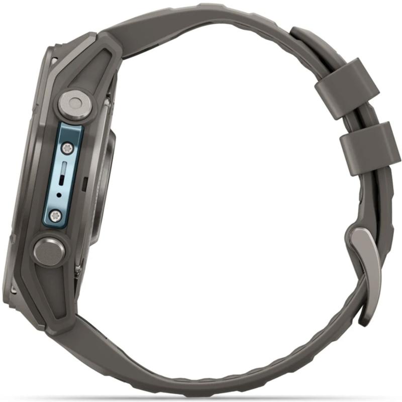 Смарт-часы Garmin Fenix 9 47 mm Amoled Titanium with Pebble Gray Silicone Band