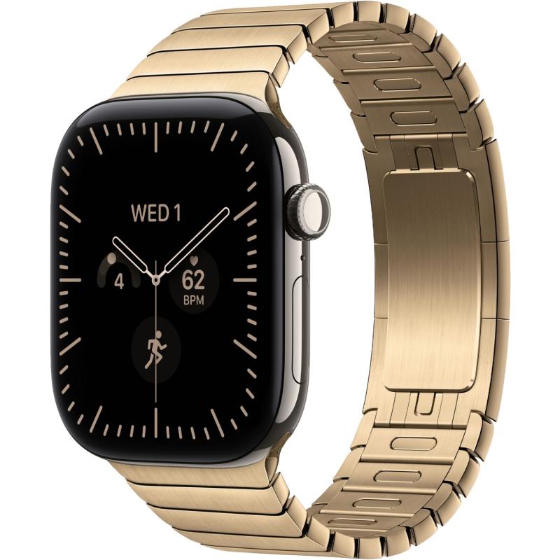 Apple Watch S12 46 mm Natural Case with Radiant Gold Link Bracelet