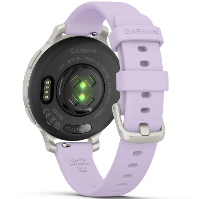 Смарт-часы Garmin Lily 2 Active Silver/Purple Jasmine Silicone