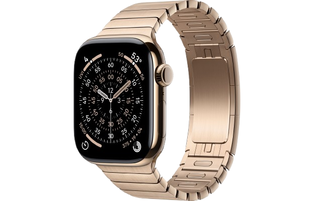 Часы Apple Watch Series 11, 42mm Gold Titanium Case with Gold Link Bracelet