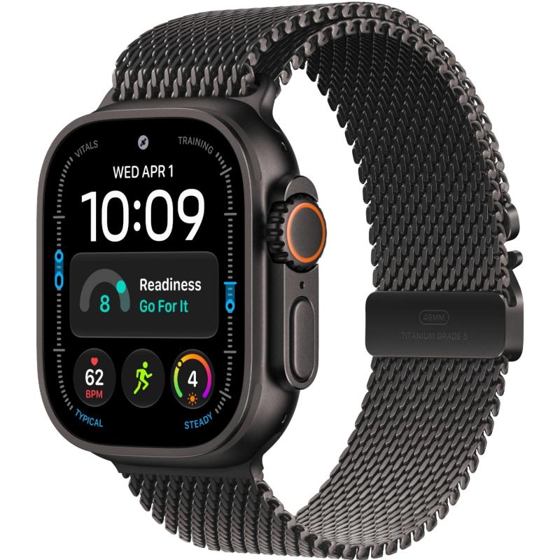 Часы Apple Watch Ultra 4 (2026) 49mm Black Titanium Case with Black Titanium Milanese Loop S, Black