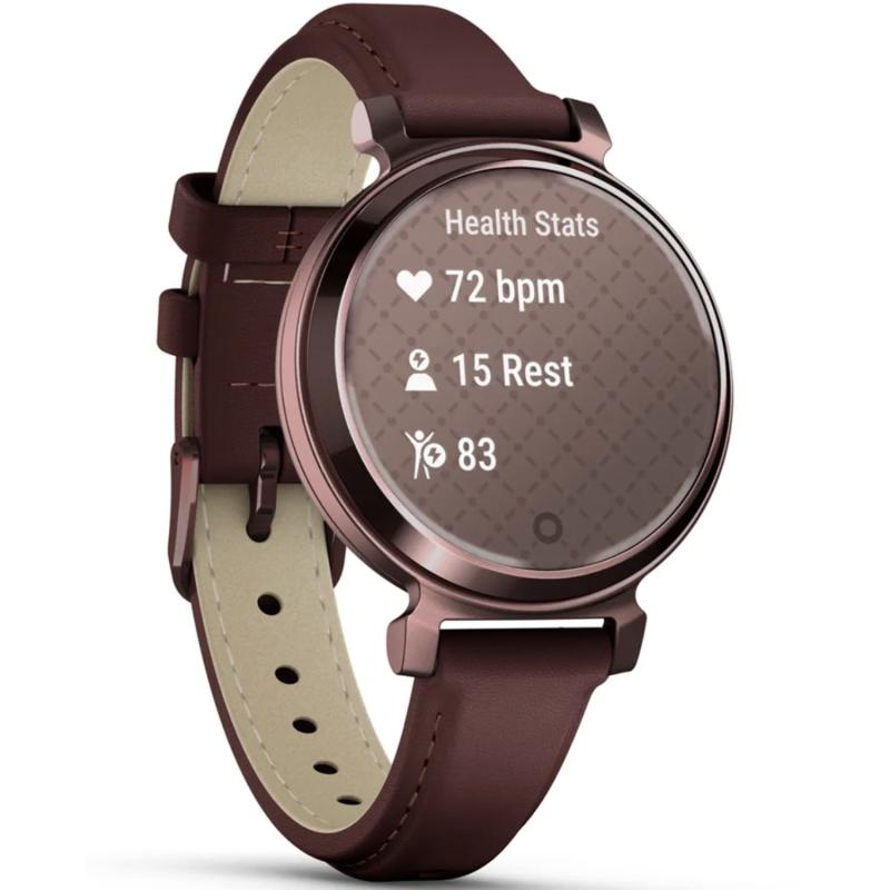 Смарт-часы Garmin Lily 2 Classic Dark Bronze Mulberry Leather Band