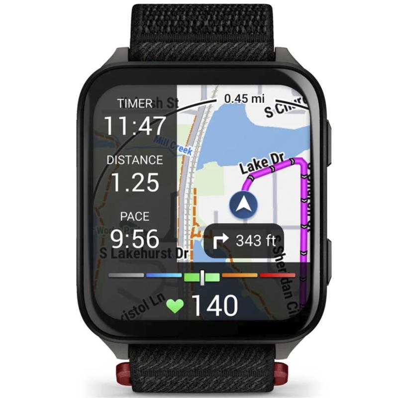 Смарт-часы Garmin Venu X1 Black with Slate Titanium Caseback and Black ComfortFit Nylon Band