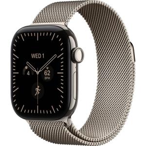 Apple Watch S12 42 mm Natural Titanium Case with Natural Milanese Loop, фото №1