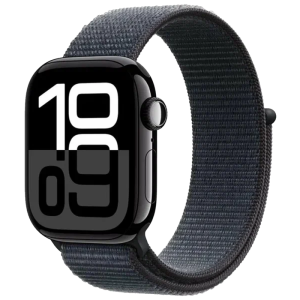 Часы Apple Watch Series 10 GPS, 42mm Jet Black Aluminum Case with Black Sport Loop, фото №1