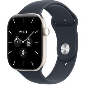 Apple Watch Series 12 42 mm Pearl White Ceramic Case with Navy Blue Sport Band M/L, фото №1
