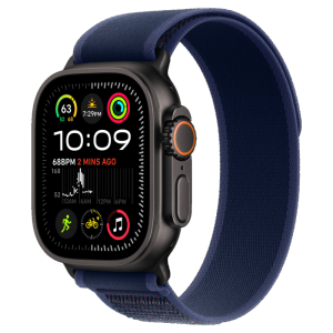 Часы Apple Watch Ultra 2 GPS + Cellular, 49mm Black Titanium Case with Blue Trail Loop – S/M, фото №1