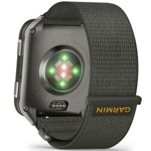 Смарт-часы Garmin Venu X1 Moss with Titanium Caseback and Moss ComfortFit Nylon Band, фото №2