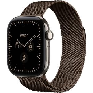Apple Watch S12 42 mm Natural Titanium Case with Dark Bronze Milanese Loop, фото №1
