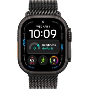 Часы Apple Watch Ultra 4 (2026) 49mm Black Titanium Case with Black Titanium Milanese Loop L, Black, фото №2