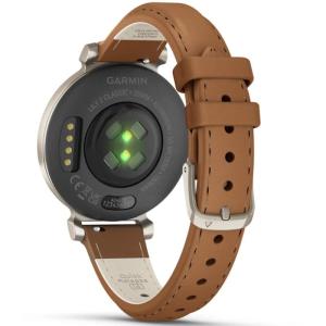 Смарт-часы Garmin Lily 2 Classic Cream Gold Tan Leather Band, фото №2