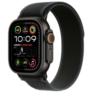 Часы Apple Watch Ultra 2 GPS + Cellular, 49mm Black Titanium Case with Black Trail Loop – S/M, фото №1