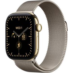 Apple Watch S12 42 mm Radiant Gold Titanium Case with Natural Milanese Loop, фото №1