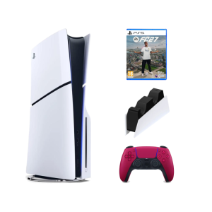 Игровая приставка Sony Playstation 5 Slim 1Tb + 1 геймпад, зарядная станция + игра FC27, фото №1